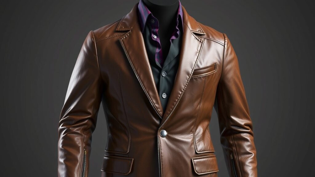 Leather blazers 2
